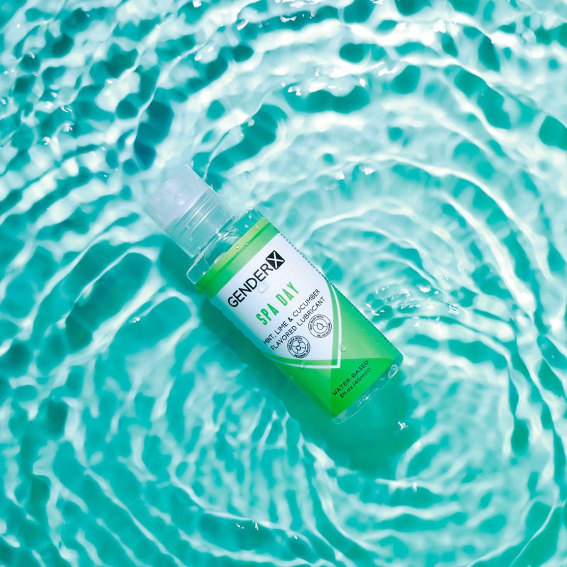 Gender x - spa day - flavored water-based lubricant - 60 ml - Product side view  | Flirtybay.com.au